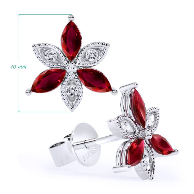 Cercei AC149, 14K Alb 2