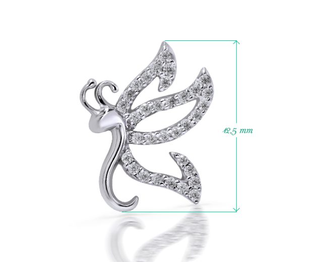 Cercei AC370, 14K Alb 3