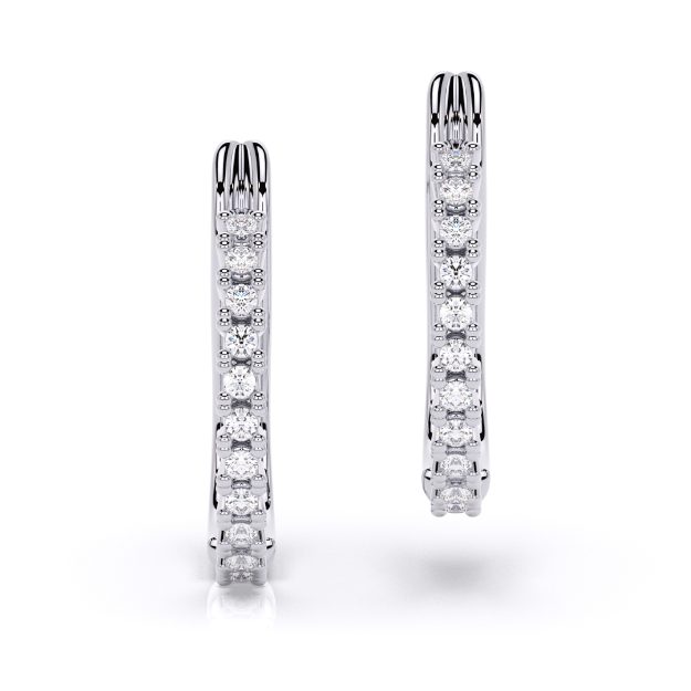 Cercei BB04, 14K Alb 1