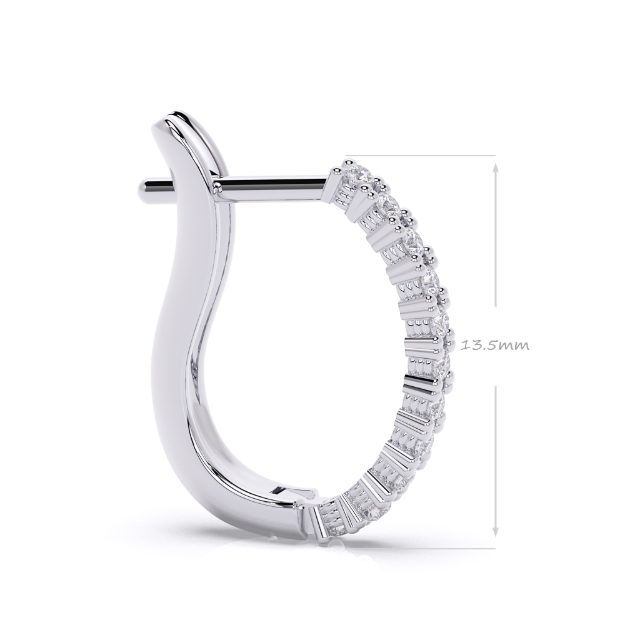 Cercei BB04, 14K Alb 2