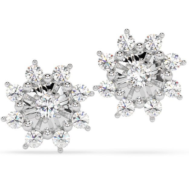 Earrings AC313IL, 14K White 1