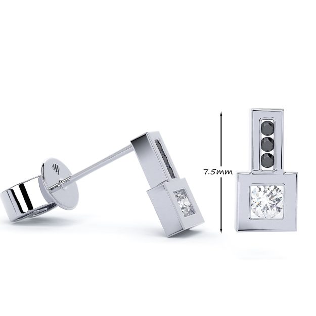 Cercei AC70, 14K Alb 2