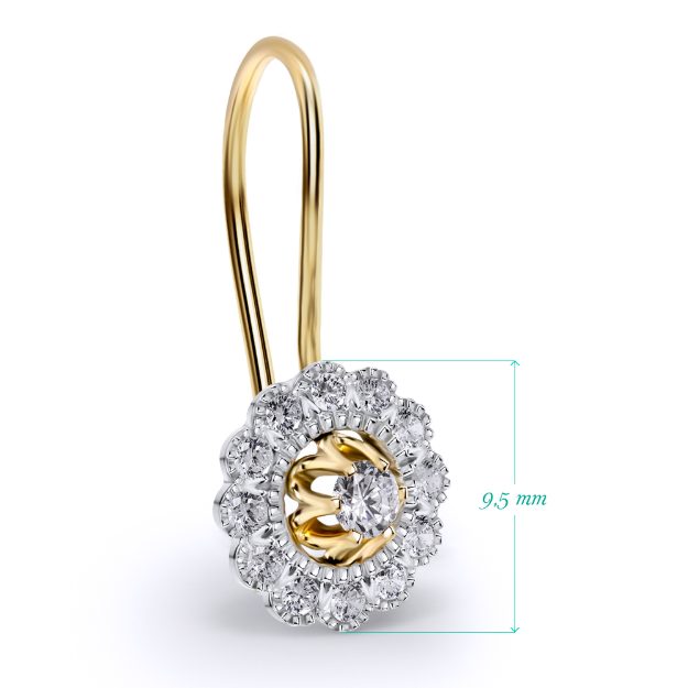 Cercei AC273, 14K Galben 2