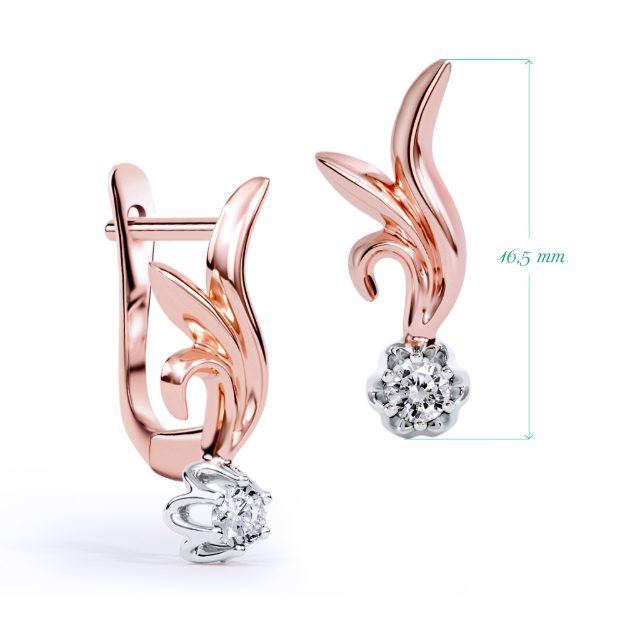 Cercei AC281, 14K Roz 2