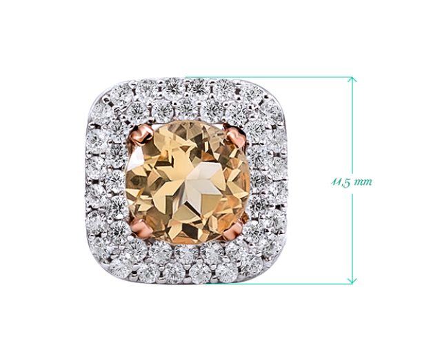 Cercei AC316, 14K Alb 2