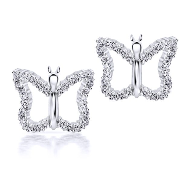 Cercei AC229B, 14K Alb 1
