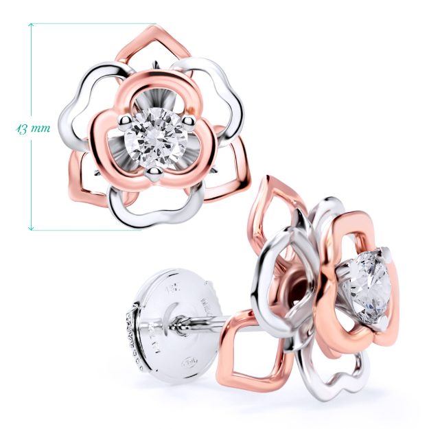 Cercei AC383, 14K Alb 2