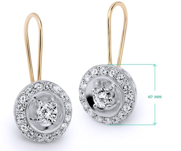 Cercei F19C, 14K Alb 2