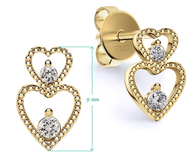 Cercei AC77, 14K Galben 2