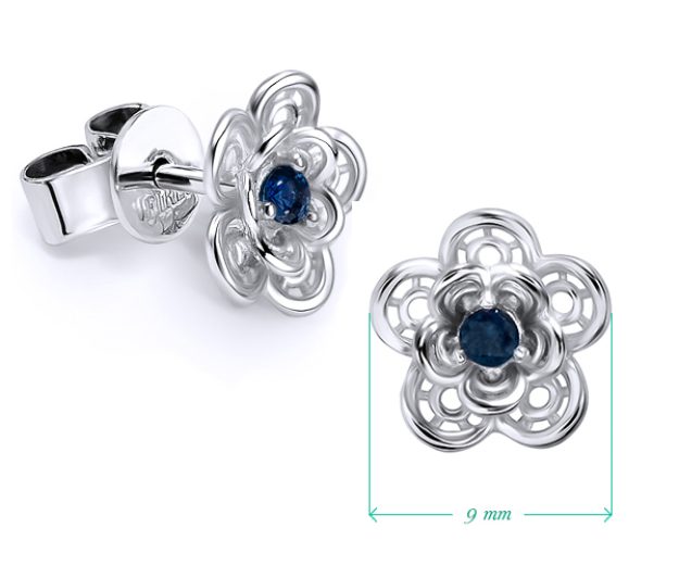 Cercei AC101A, 14K Alb 2