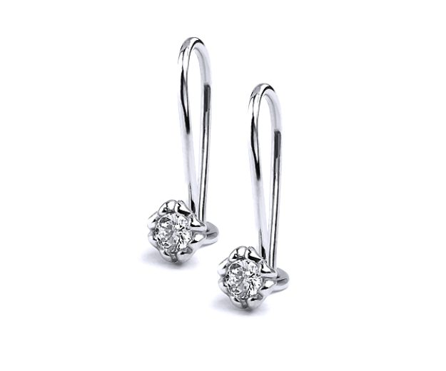 Cercei F378C, 14K Alb 1