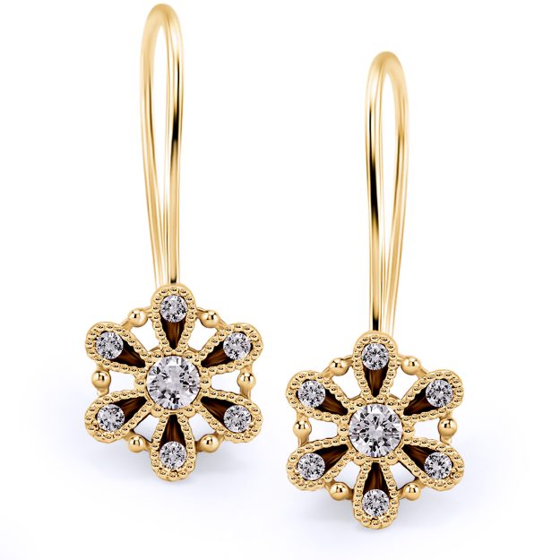 Cercei AC275B, 14K Alb 1