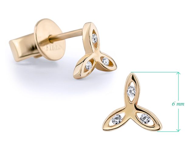 Cercei AC96, 14K Galben 2
