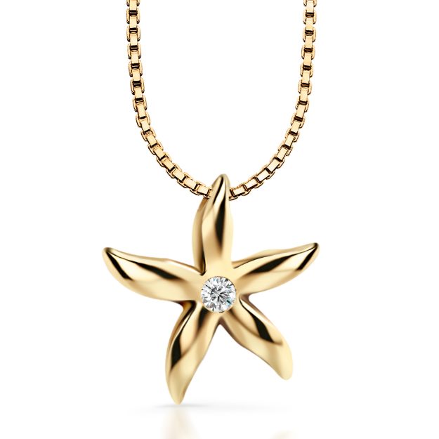 Pandantiv F187P, 14K Galben 1