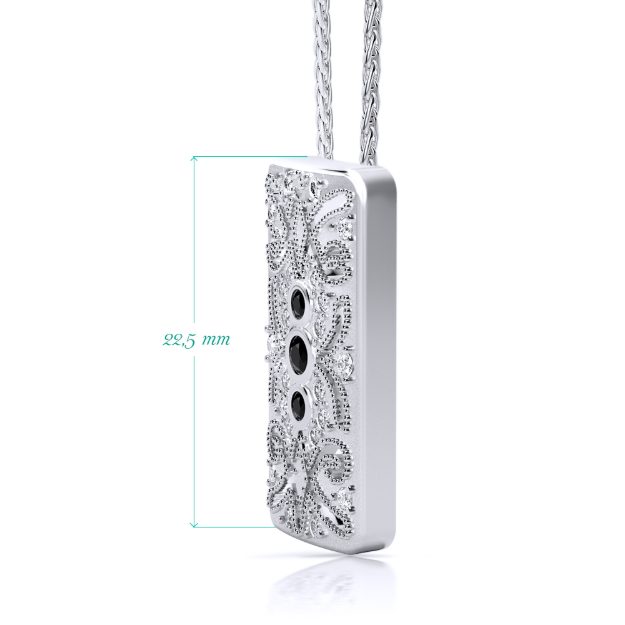 Pendant AN03P, 14K White 2