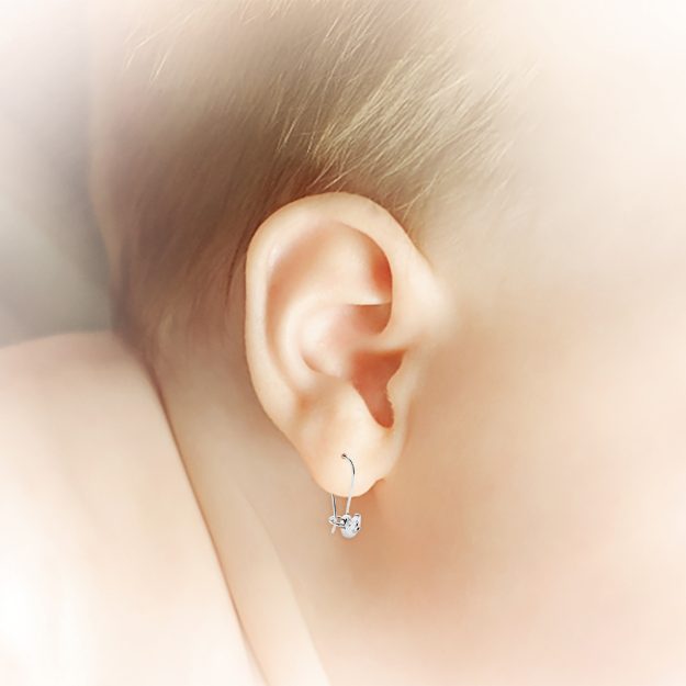 Cercei bebe BB03, 14K Galben 3