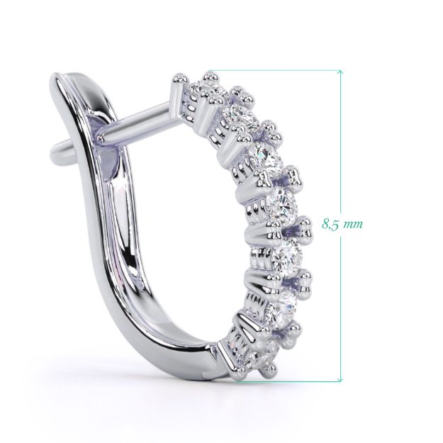 Cercei bebe BB04, 14K Roz 2