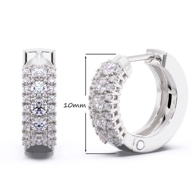 Cercei AC325, 14K Alb 2