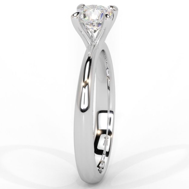 Engagement Ring AA442B, 14K White 2