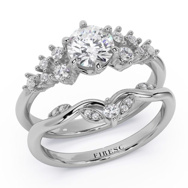 Inel AA453, 14K Alb 2