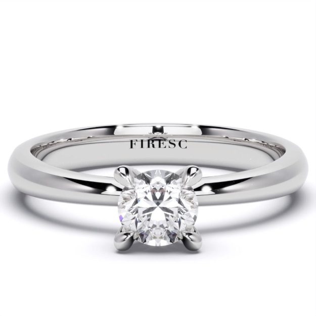 Engagement Ring AA442B, 14K White 4