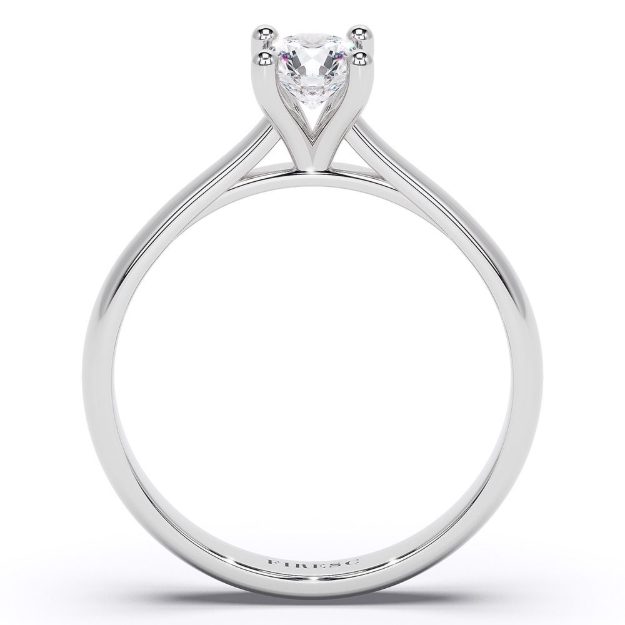 Engagement Ring AA445, 14K White 3
