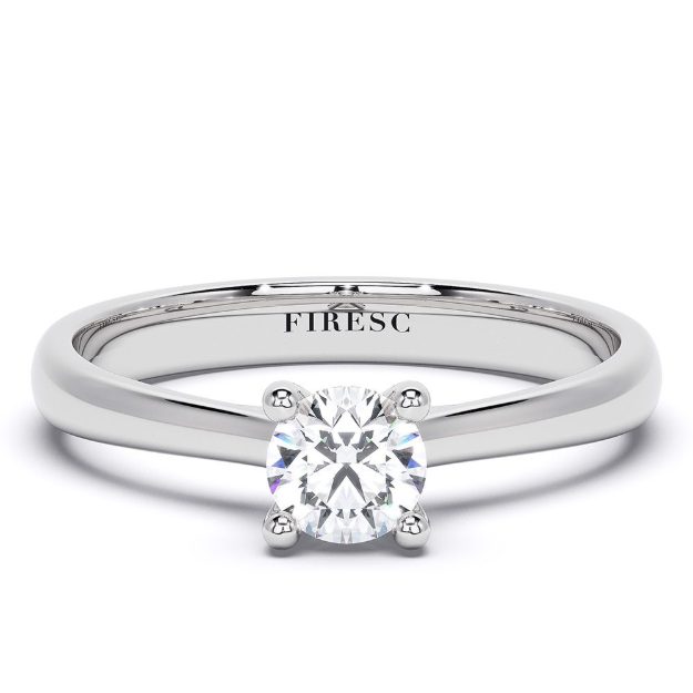 Engagement Ring AA445, 14K White 4