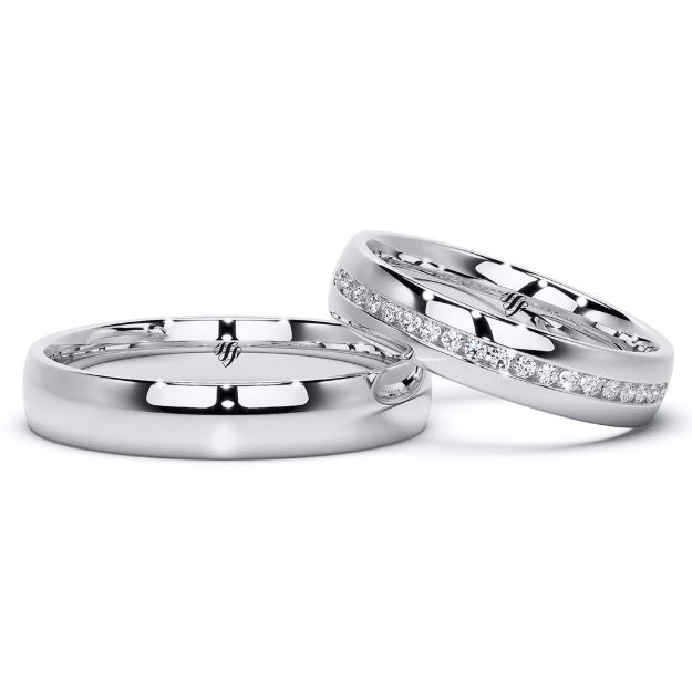 Set verighete VA93, 14K Platina 3