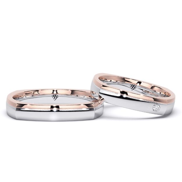 Wedding Rings VA43, 14K 3