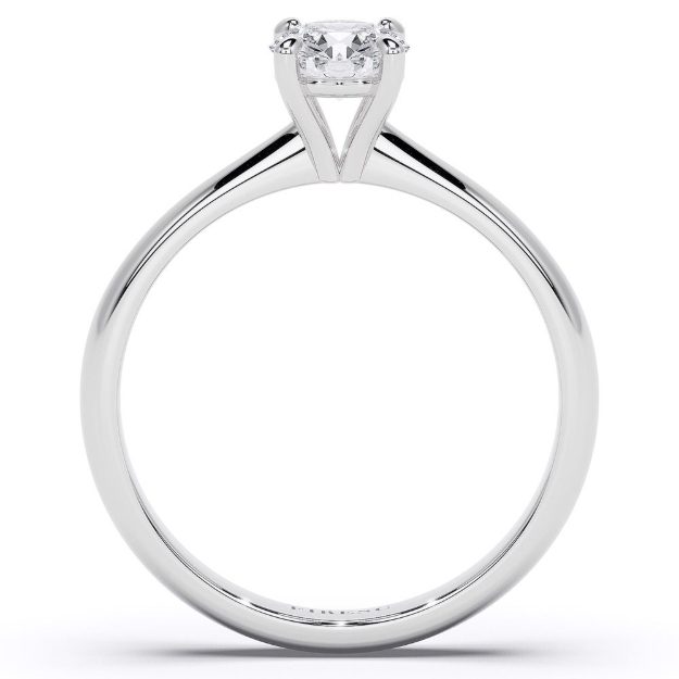 Engagement Ring AA437, 14K White 3