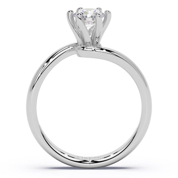 Engagement Ring AA347, 14K White 3