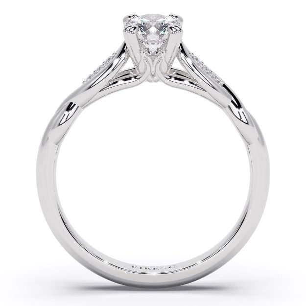 Engagement Ring AA427, 14K White 5