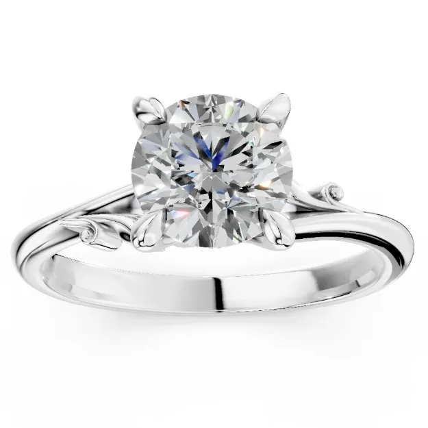 Engagement Ring AA461, 14K White 2