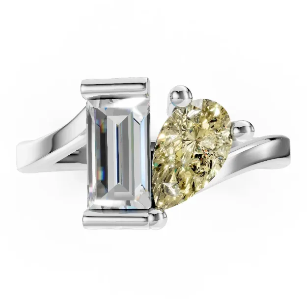 Ring AA463, 14K White 3