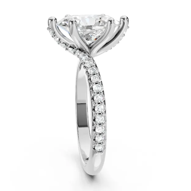 Ring AA464, 14K White 3