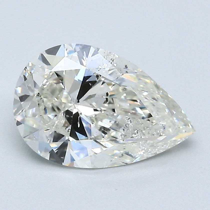 Diamond Natural 1.5Ct J-SI2 Pear - GIA6375310483 1