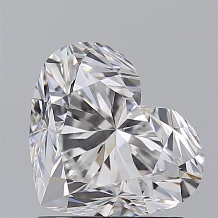 Diamond Natural 1.51Ct E-VVS1 Heart - GIA7548994694 1