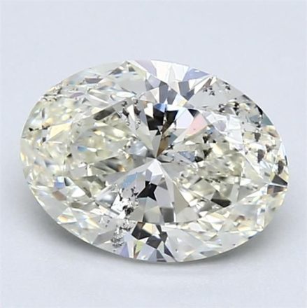 Diamond Natural 1.53Ct K-SI2 Oval - GIA6391586778 1