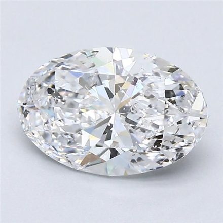 Diamond Natural 1.51Ct D-SI2 Oval - GIA6422991298 1