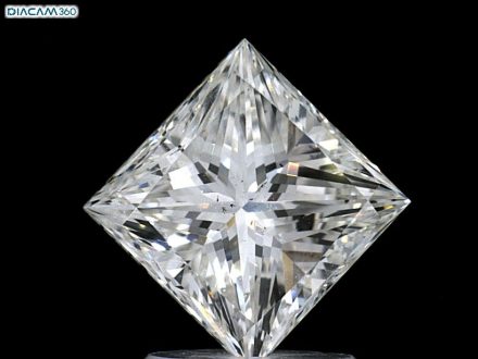 Diamond Natural 1.9Ct H-VS2 Princess - GIA7433621285 1