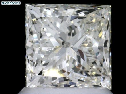 Diamond Natural 1.7Ct J-SI1 Princess - GIA7361475997 1