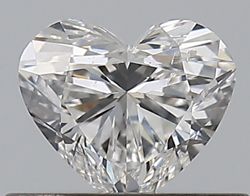 Diamond Natural 0.4Ct F-SI2 Heart - GIA6485400287