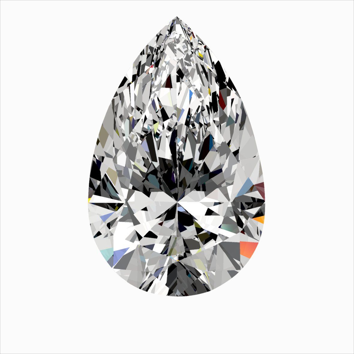 Diamond Natural 0.41Ct G-SI1 Pear - GIA2544210571 1