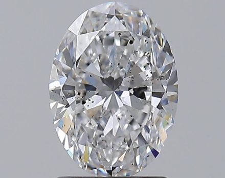 Diamond Natural 1,51Ct D-SI2 Oval - GIA5523685084 1