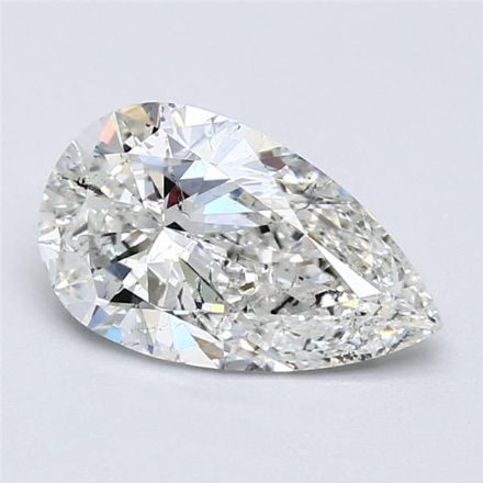 Diamond Natural 1,51Ct H-SI2 Pear - GIA6391729402 1