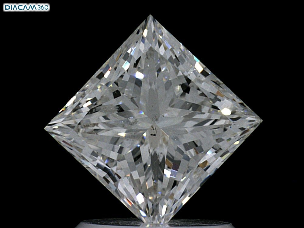 Diamond Natural 1,5Ct F-SI2 Princess - GIA6441799675 1