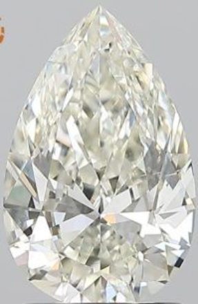 Diamond Natural 1,5Ct J-SI1 Pear - GIA1523645340 1
