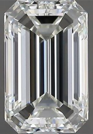 Diamond Natural 1,9Ct J-VVS1 Emerald - GIA7536189331 1