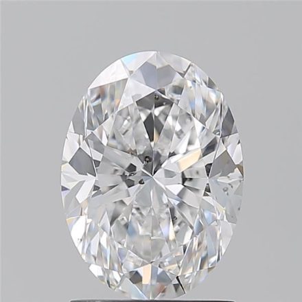 Diamond Natural 1,71Ct D-SI2 Oval - GIA6545091582 1