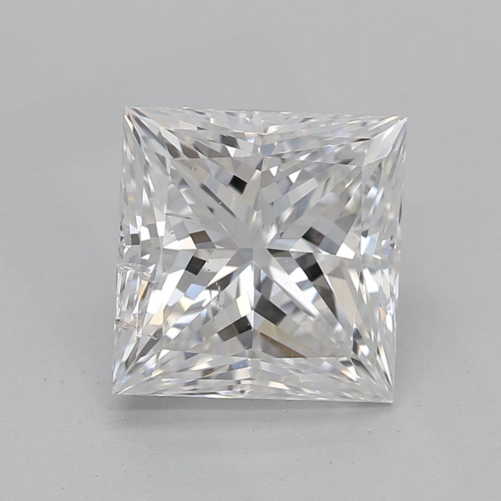 Diamond Natural 1,73Ct D-SI2 Princess - GIA1525055051 1